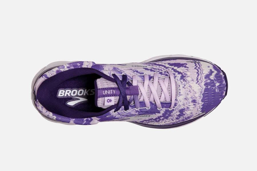 Brooks Ghost 13 Road Loopschoenen Dames - Paars/Zilver/Zwart - 623817BIR